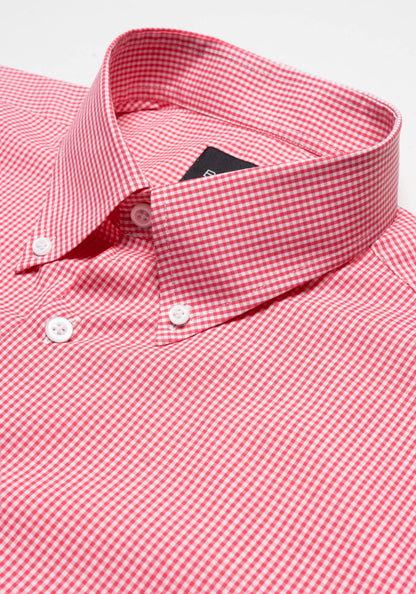 Red Mini Gingham Shirt-2