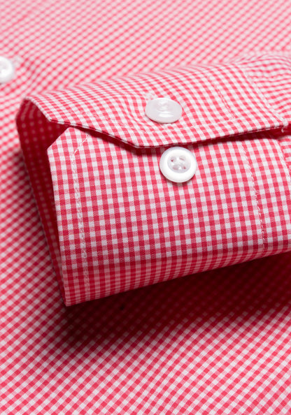 Red Mini Gingham Shirt-3