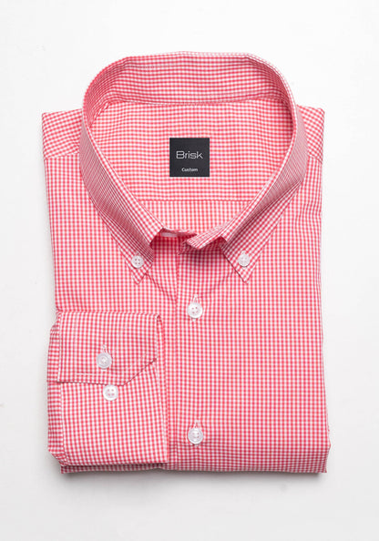 Red Mini Gingham Shirt