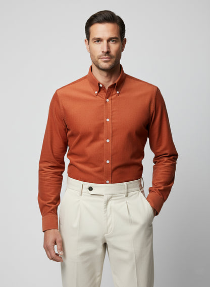 Rust Soft Corduroy Shirt