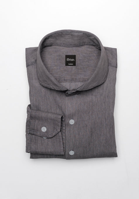Grey Denim Medium Wash Shirt - Sale