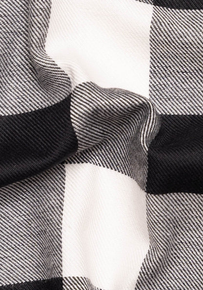 Soft Black Bold Boxed Flannel-1