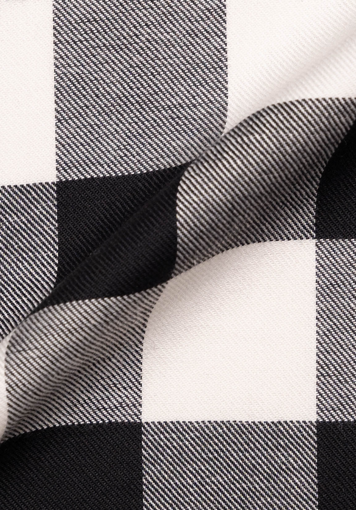 Soft Black Bold Boxed Flannel