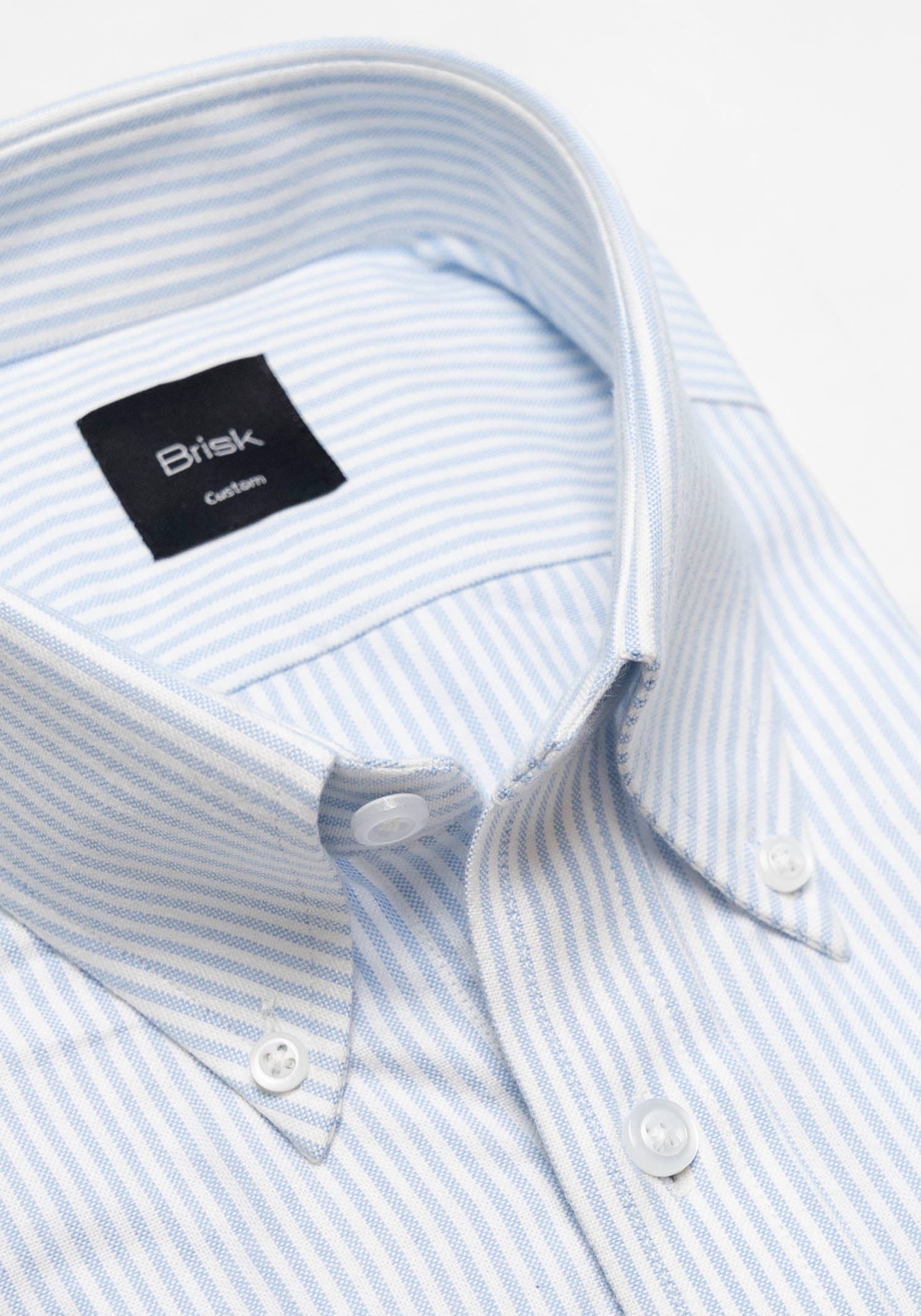 Soft Blue Oxford Stripes Shirt-1