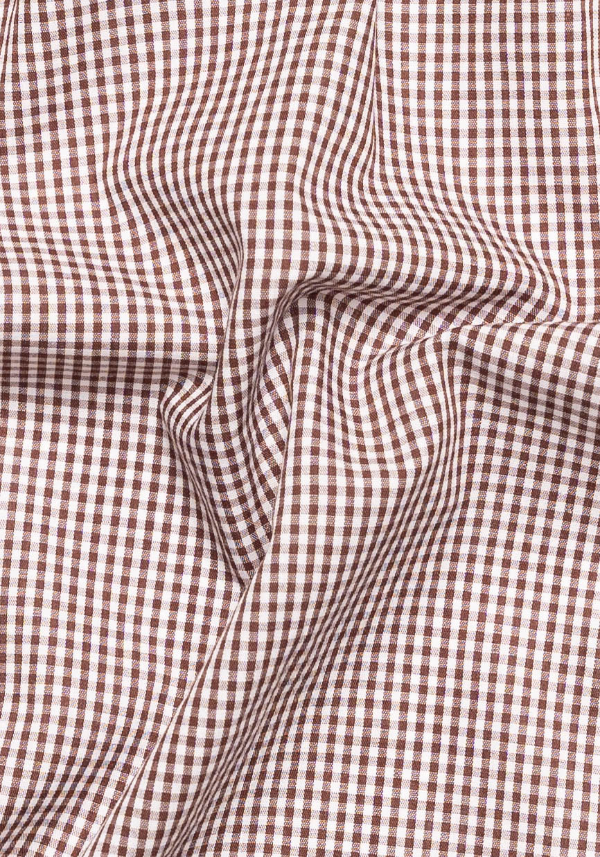 Soft Brown Light-weight Gingham-1