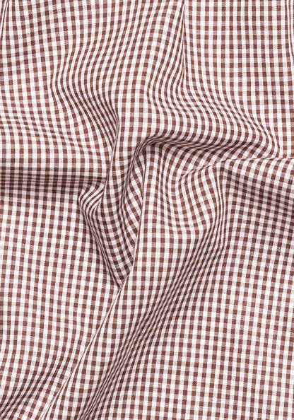 Soft Brown Light-weight Gingham-1