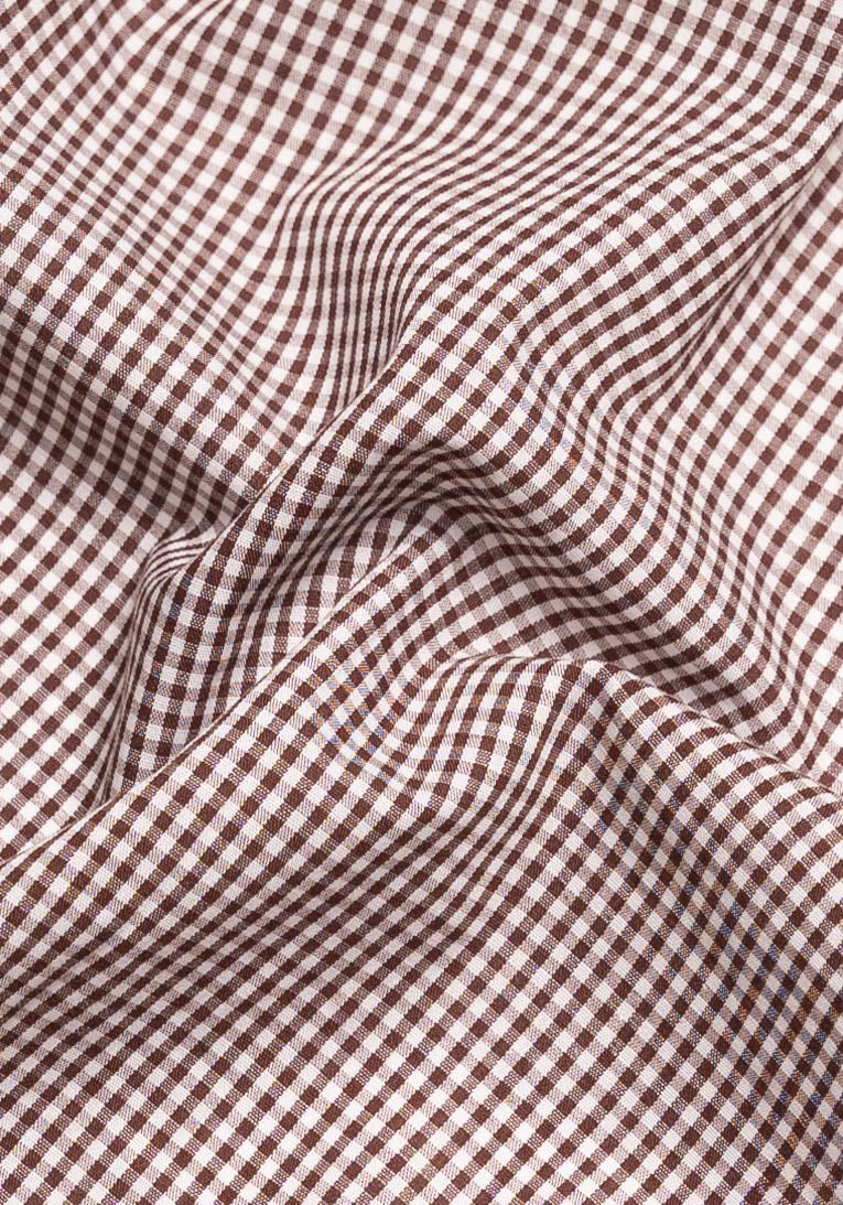 Soft Brown Light-weight Gingham-2