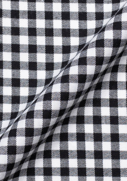 Soft Brushed Black Bold Gingham Shirt