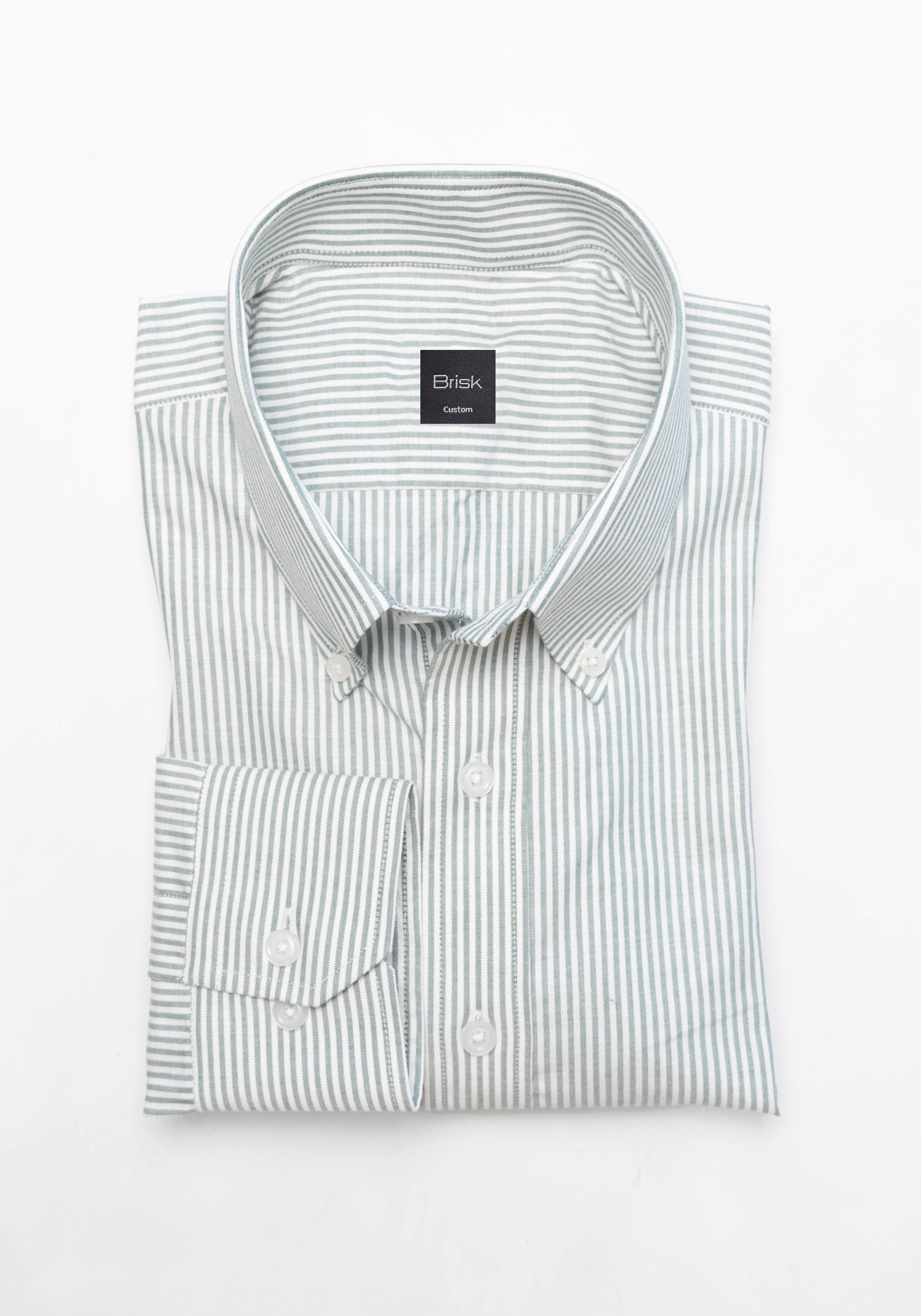 Soft Green Oxford Stripes Shirt