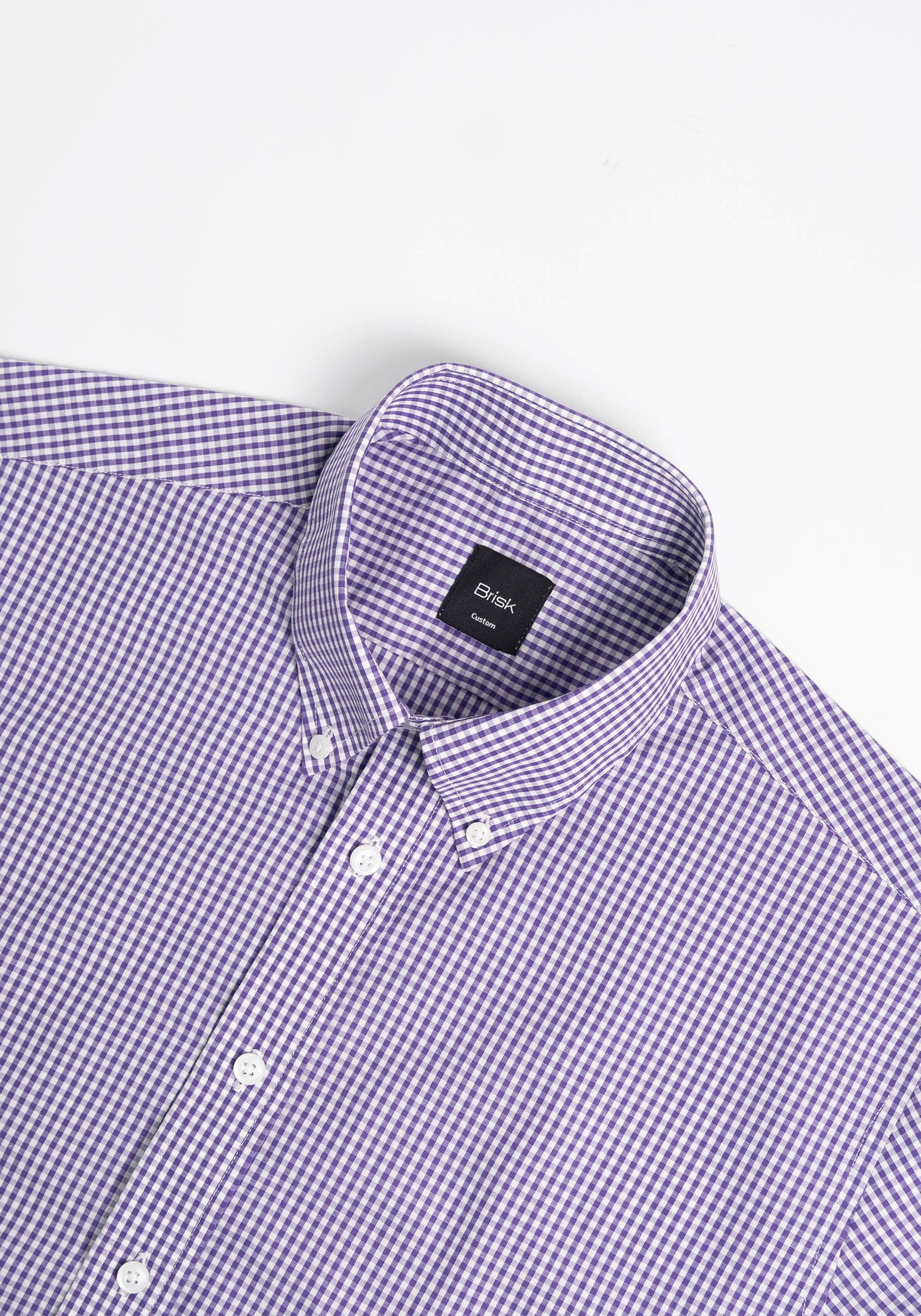 Soft Purple Gingham Shirt-2