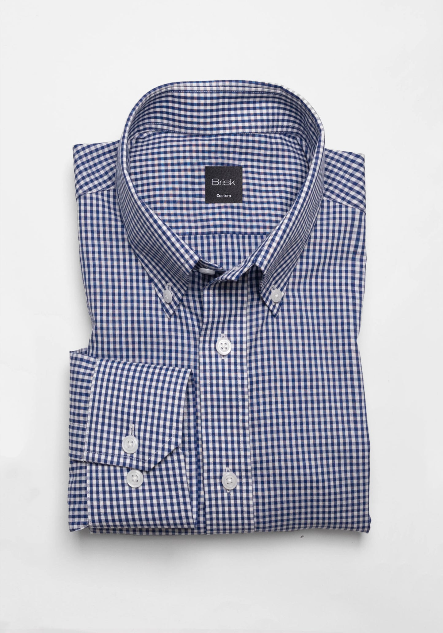 Soft Royal Blue Gingham Shirt