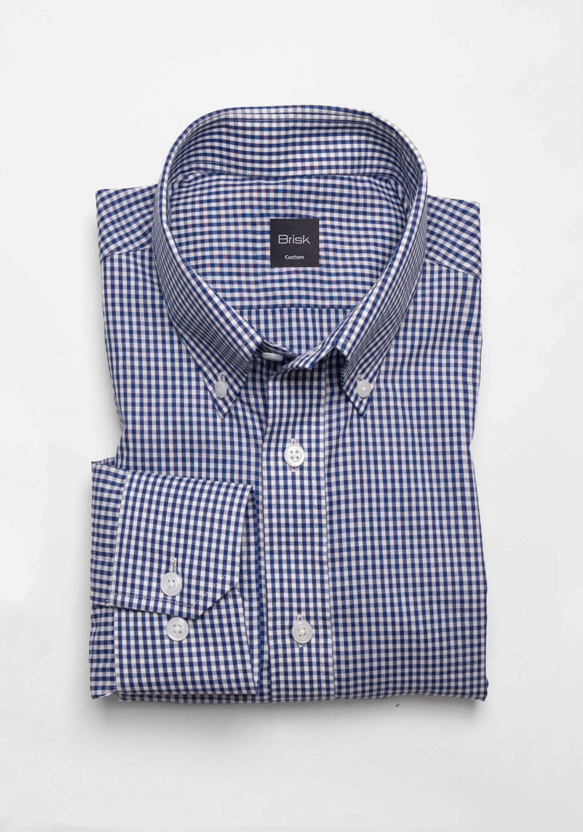 Soft Royal Blue Gingham Shirt