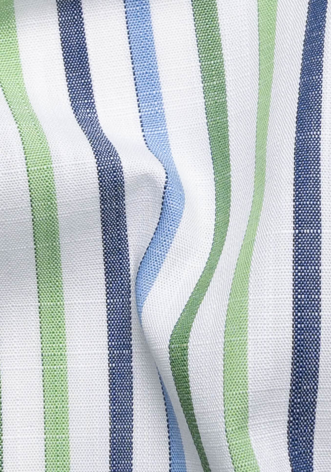 Summer Green Blue Slub Stripes