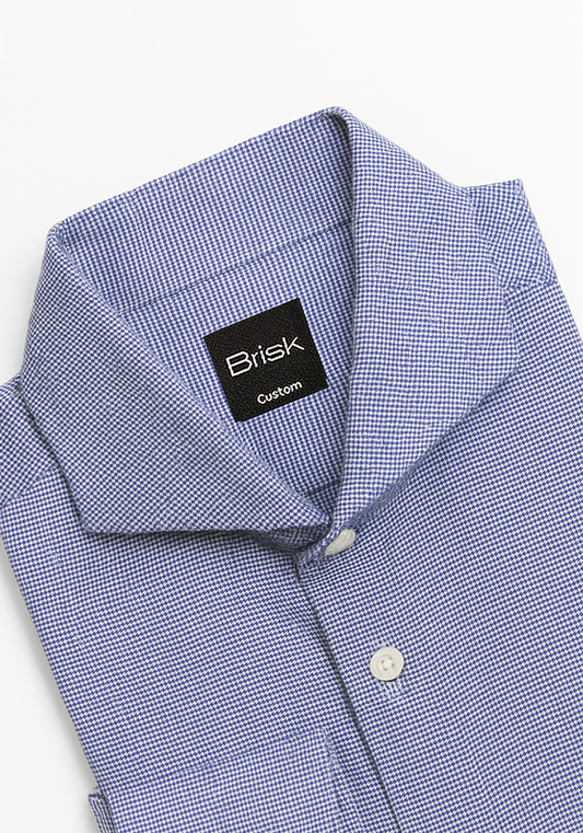 Multi Blue Houndstooth Shirt - Sale