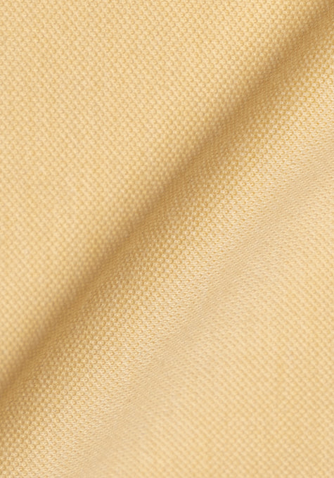 Yellow Feather Soft Piqué Half Sleeve Polo Shirt