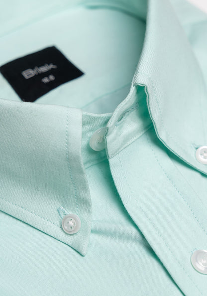 Pastel Seafoam Green Crisp Pinpoint Shirt - SALE