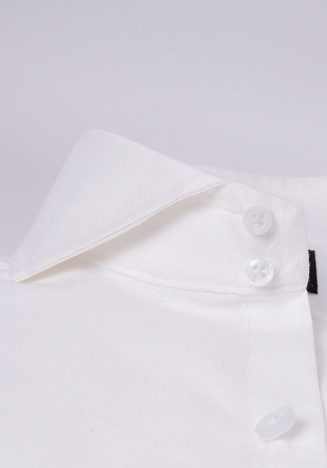 WHITE OXFORD SHIRT - HIGH CUT AWAY EXTREME COLLAR