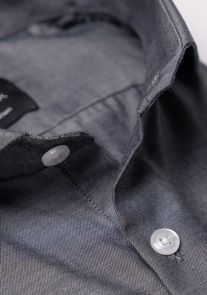 Grey Poplin Shirt