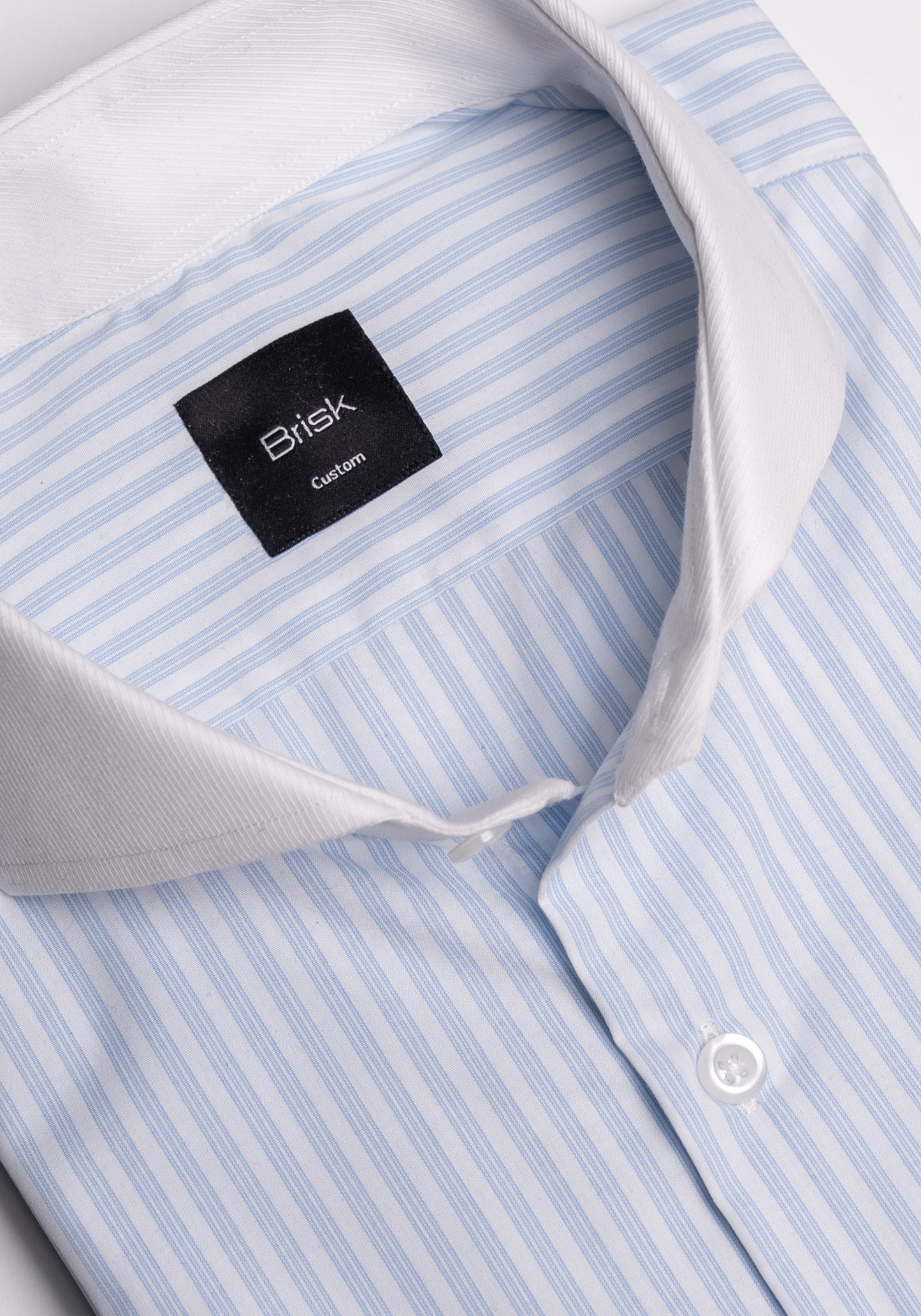 Pastel Blue Mille Stripes Shirt - Sale