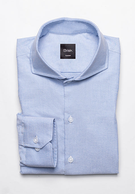 BLUE OXFORD SHIRT - SOFT EXTREME COLLAR