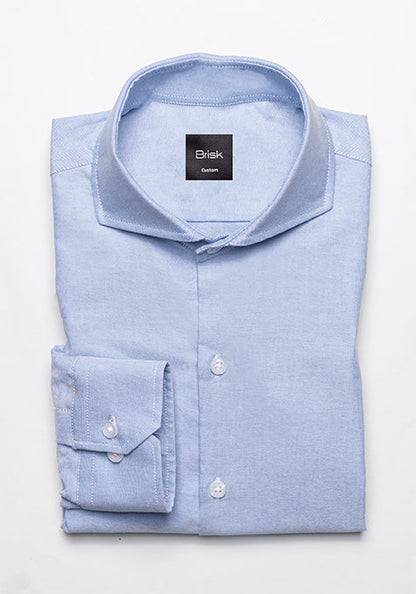 BLUE OXFORD SHIRT - SOFT EXTREME COLLAR - SALE