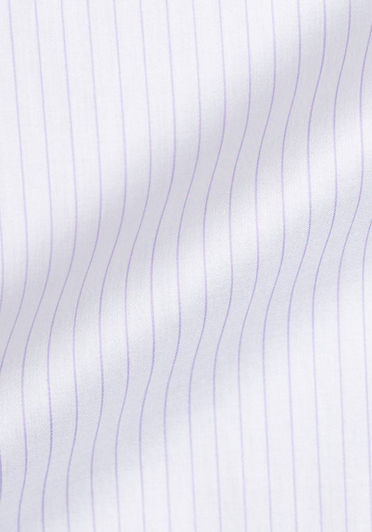 Lilac Satin Pencil Stripes