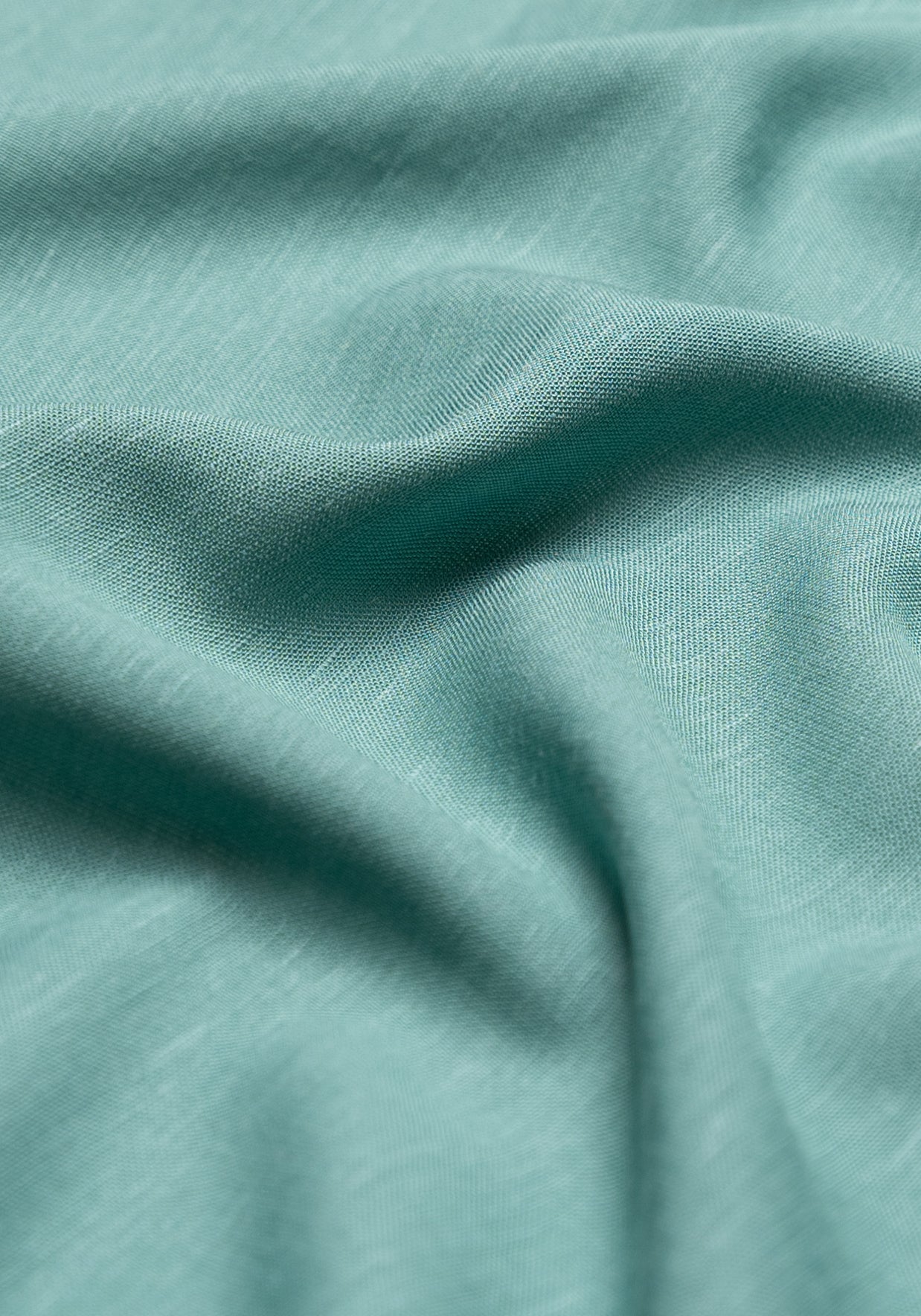 Green Viscose Cotton Linen Shirt - SALE