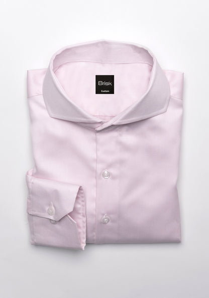 Egyptian Pastel Pink Dobby Structured Shirt - SALE