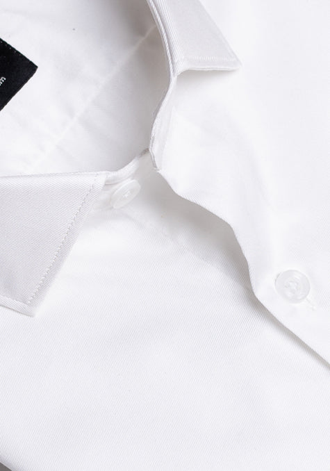 WHITE EGYPTIAN TWILL SHIRT